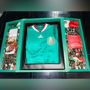 Adidas Mexico 2010 Home Jersey World Cup Special Edition Techfit